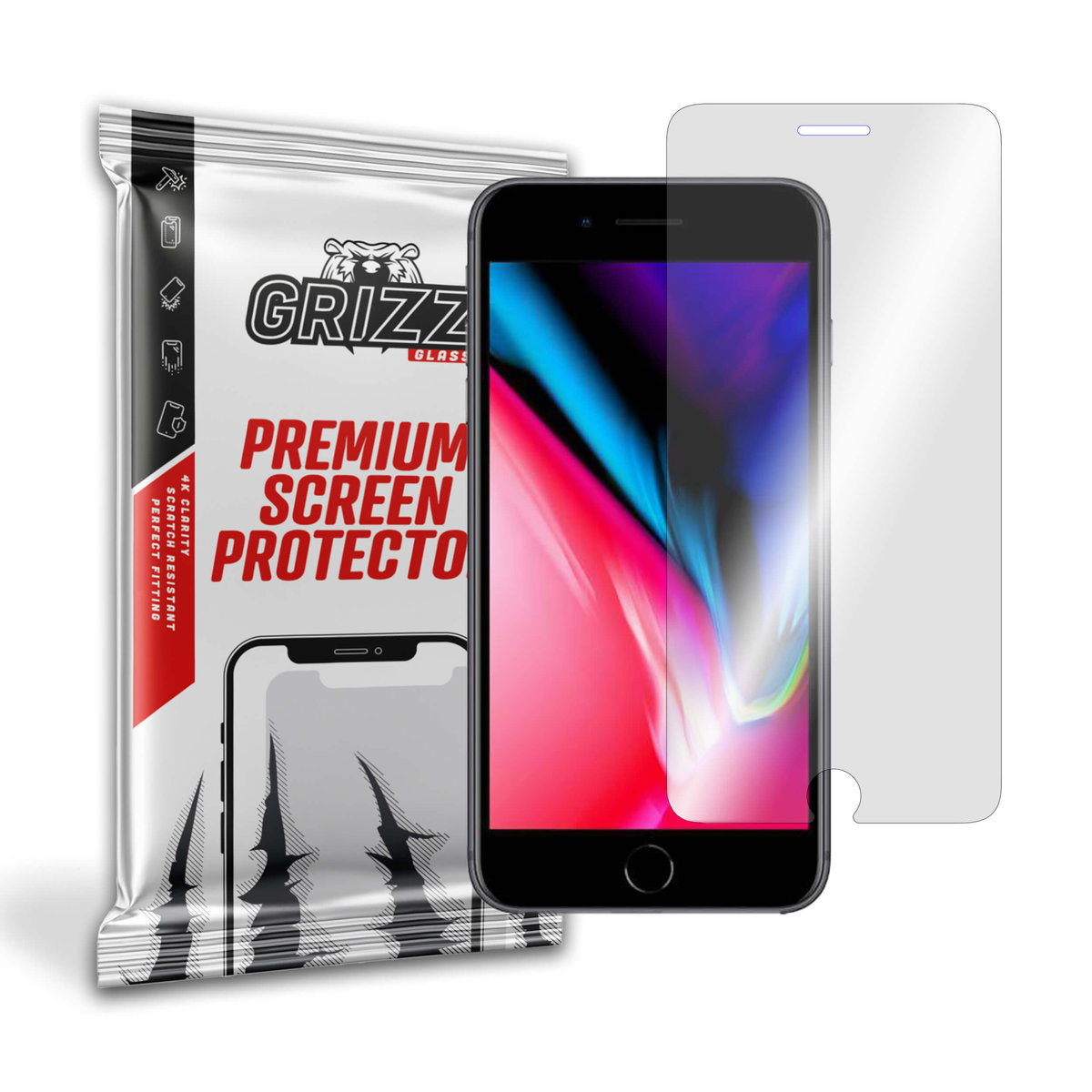 GrizzGlass HybridGlass szkło hybrydowe do Apple iPhone 8