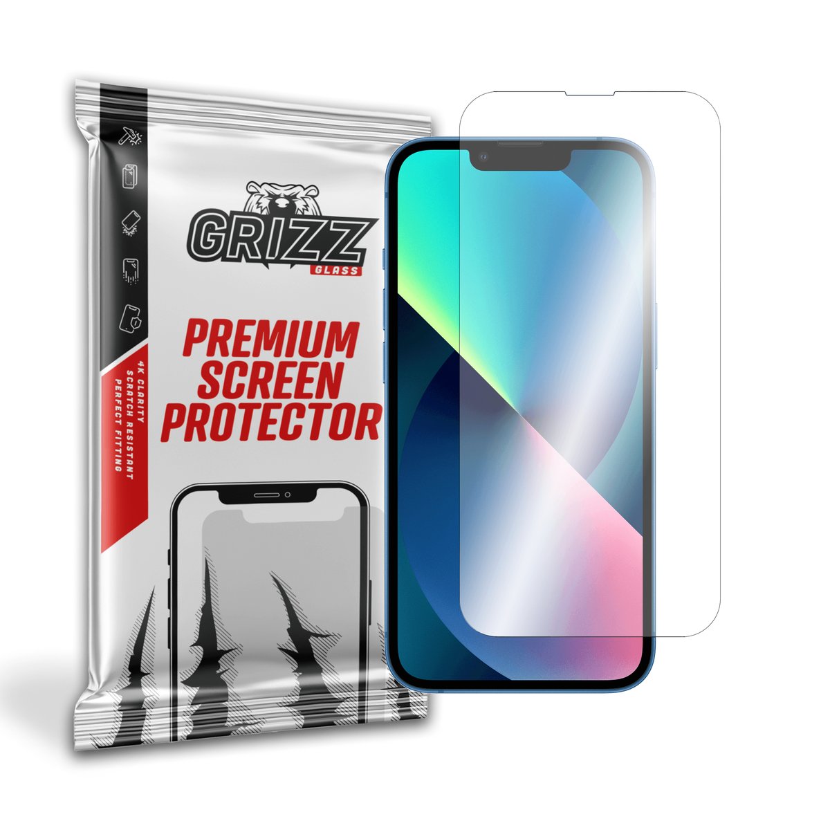 GrizzGlass HybridGlass szkło hybrydowe do Apple iPhone 13