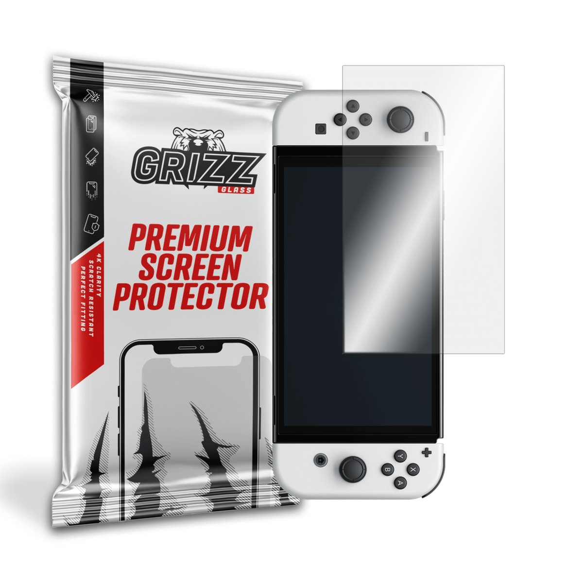 GrizzGlass HybridGlass szkło hybrydowe do Nintendo Switch OLED