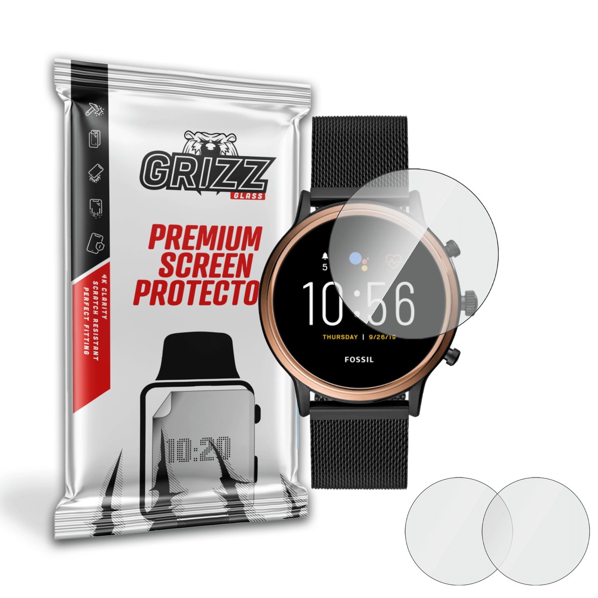 Szkło hybrydowe GrizzGlass HybridGlass Watch uniwersalna 38mm