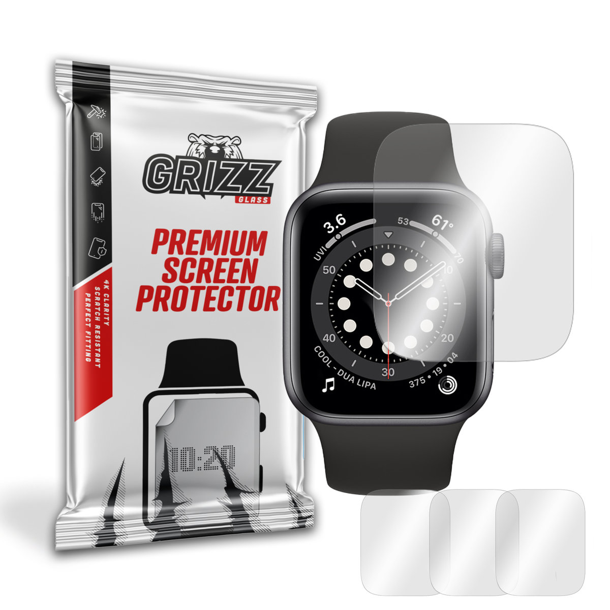 GrizzGlass HydroFilm folia hydrożelowa do Apple Watch 44mm
