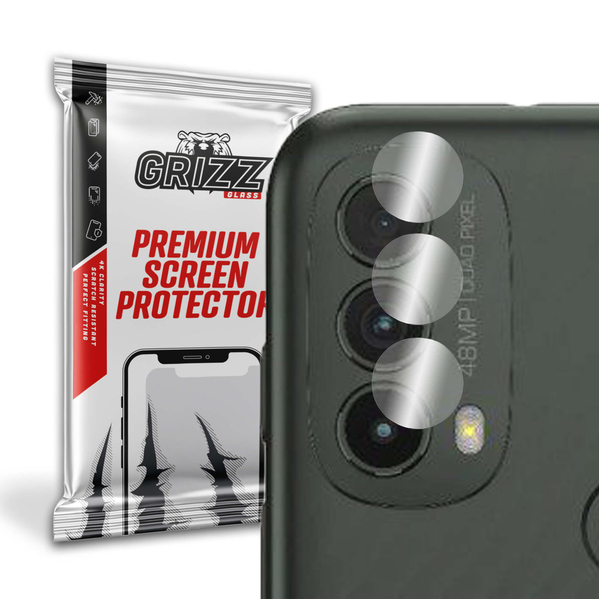 GrizzGlass HybridGlass Camera szkło hybrydowe na obiektyw do Motorola Moto E40