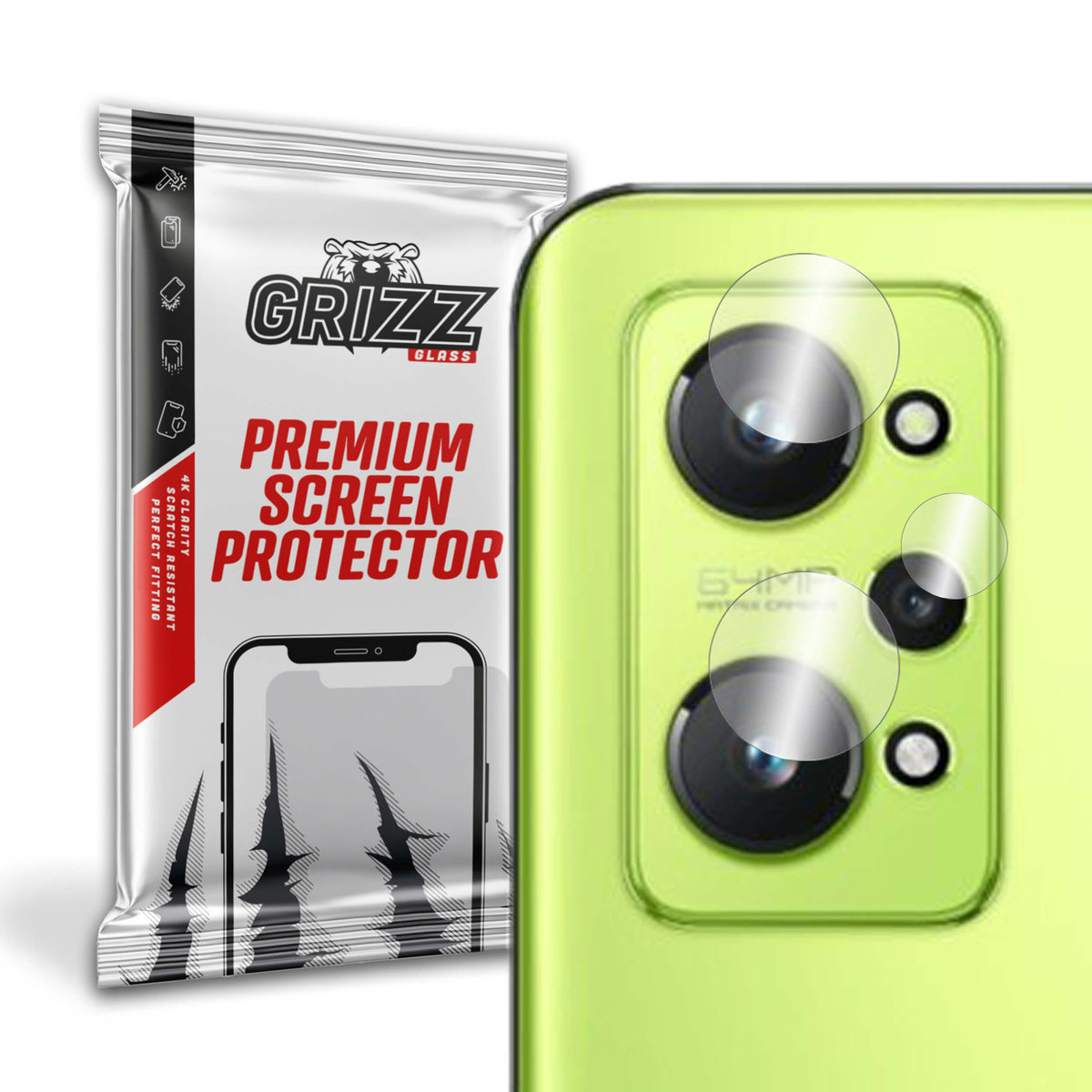 GrizzGlass HybridGlass Camera szkło hybrydowe na obiektyw do REALME GT NEO 2T
