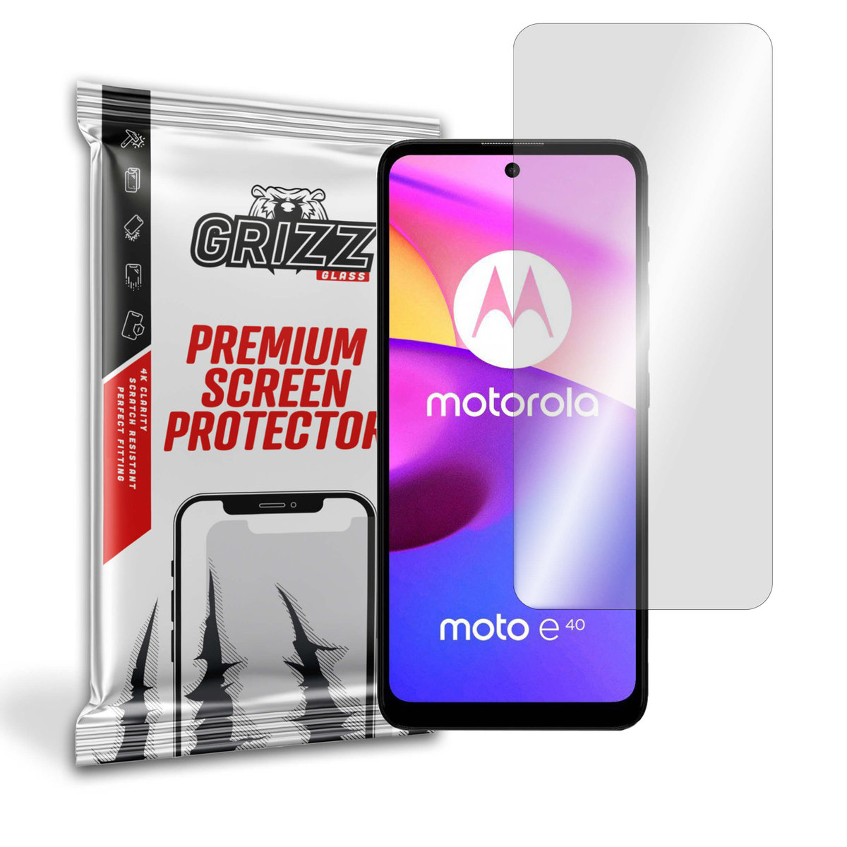GrizzGlass HybridGlass szkło hybrydowe do Motorola Moto E40