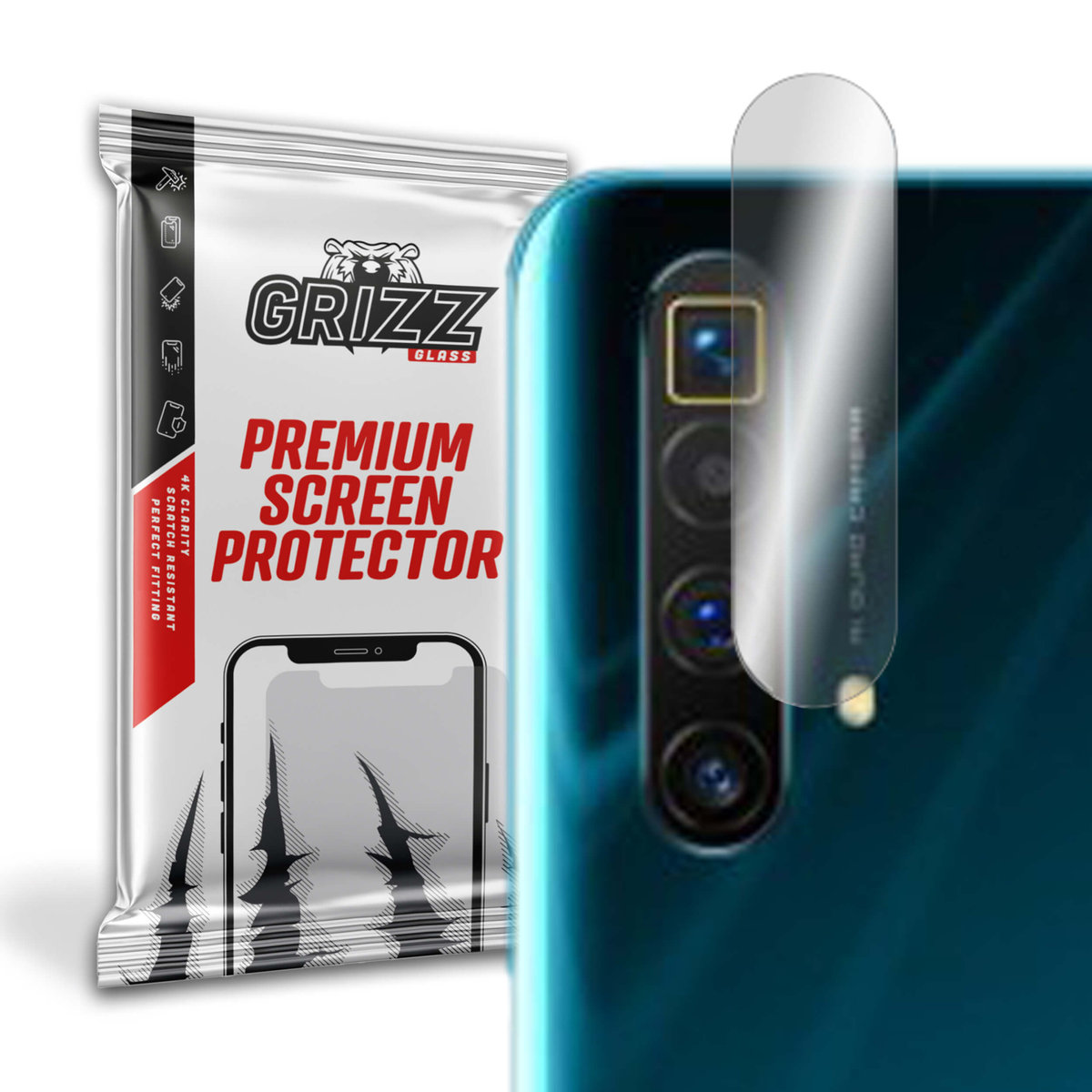 GrizzGlass HybridGlass Camera szkło hybrydowe na obiektyw do Realme X3 5G