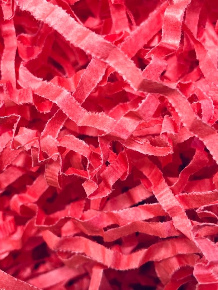 Wypełniacz papierowy do prezentów, Koralowy, 100g