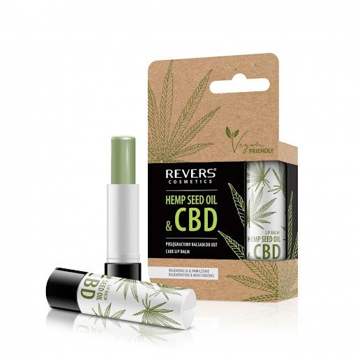 Revers cosmetics Balsam do ust z olejem konopnym z CBD Revers Cosmetics 4g D195-31753