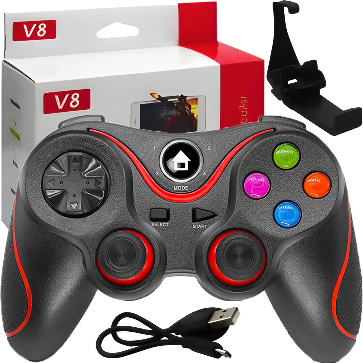 GAMEPAD KONTROLER BLUETOOTH + UCHWYT X7 / KIPPS /