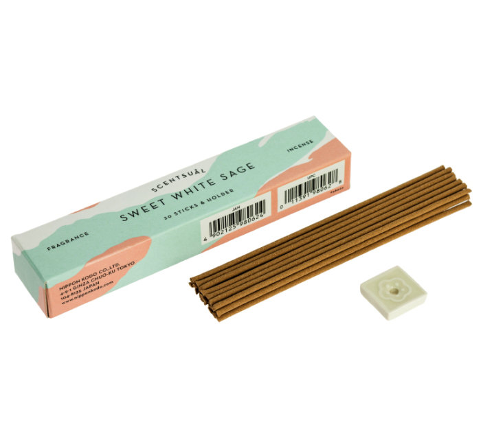 Nippon Kodo Naturalne kadzidełka japońskie SCENTSUAL - Słodka biała szałwia - SWEET WHITE SAGE