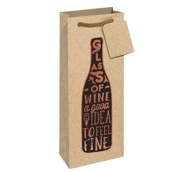TOREBKA NA WINO KRAFT