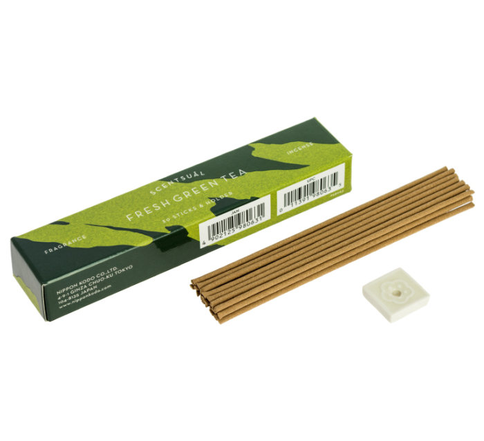 Nippon Kodo Naturalne kadzidełka japońskie SCENTSUAL - Zielona herbata - FRESH GREEN TEA