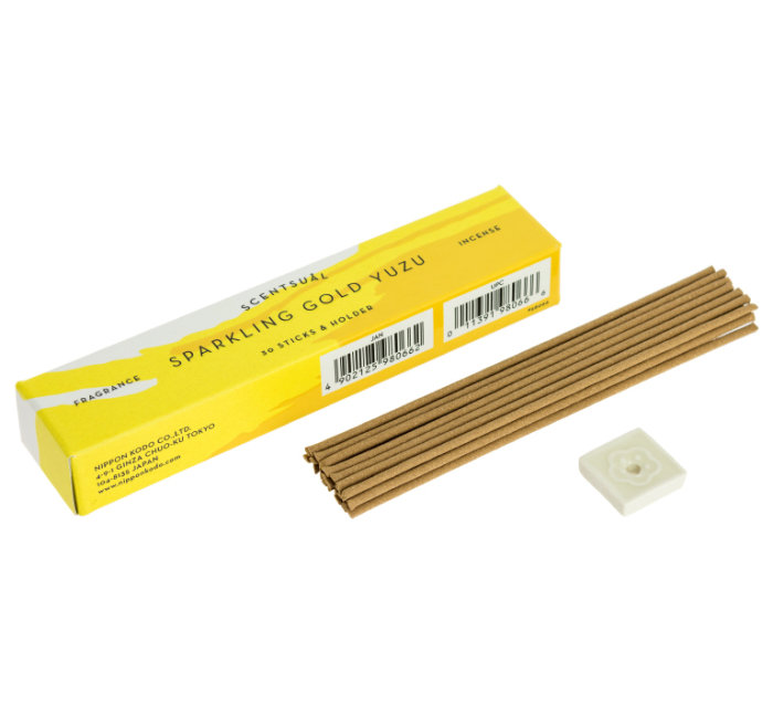 Nippon Kodo Naturalne kadzidełka japońskie SCENTSUAL - Złote Yuzu cytrusowe - Sparkling Gold Yuzu
