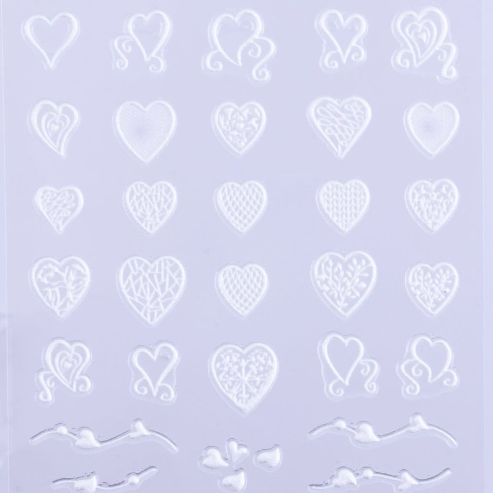 Naklejki Do Paznokci 5D Akrylowe Wypukłe Z D3066