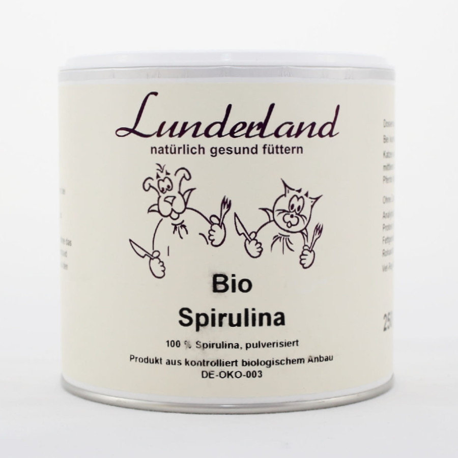 Lunderland Spirulina Bio dla psa i kota 250g