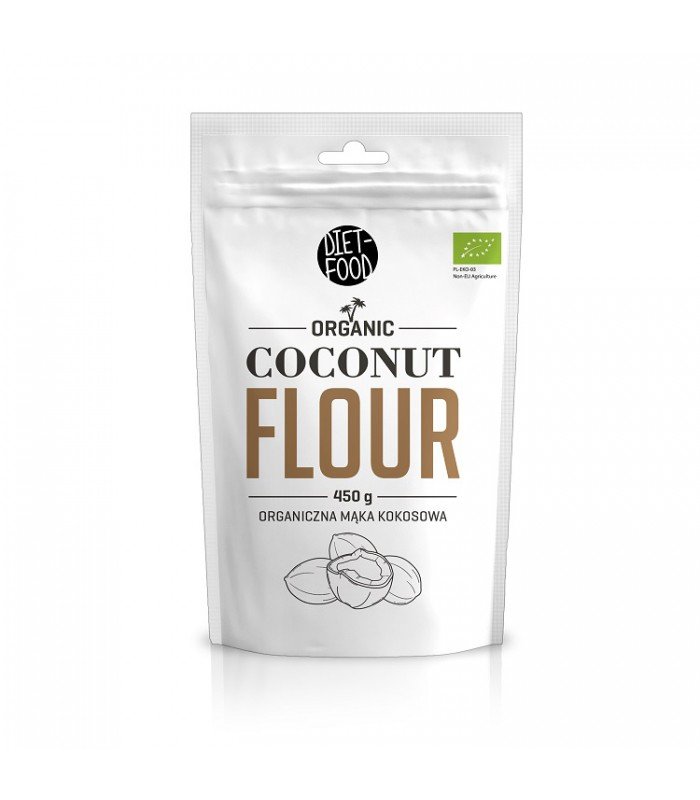 Фото - Інше спортивне харчування DIET FOOD Organic Coconut Flour - 450g - Mąka kokosowa