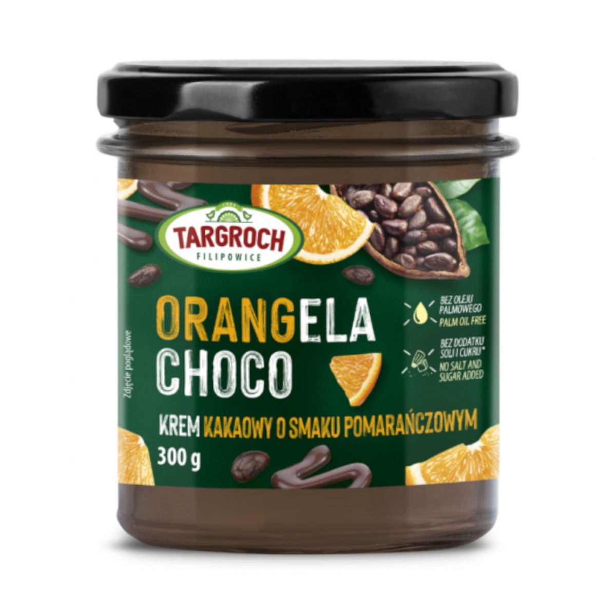Targroch Krem Kakaowy o Smaku Pomarańczowym Orangela Choco 300g - Targroch