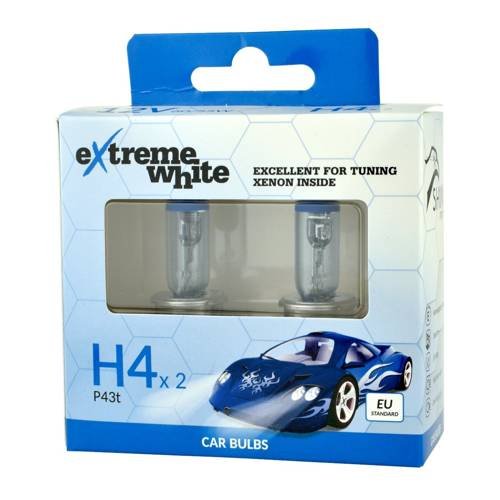 BOSMA Żarówki H4 Extreme White - kpl 2szt 8412