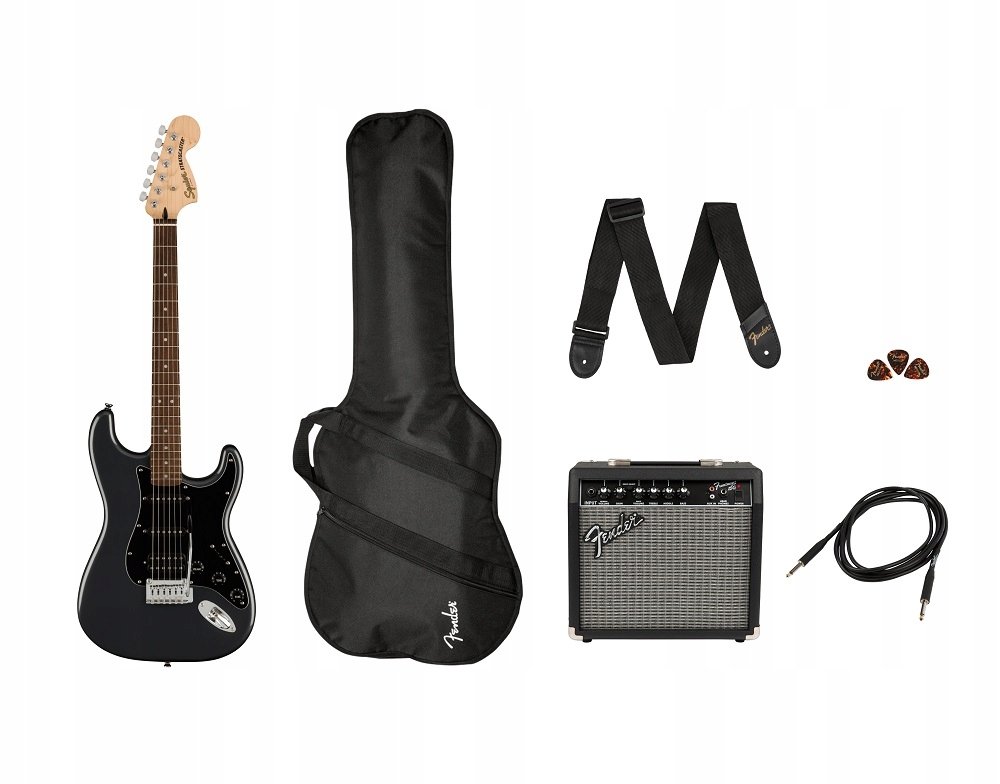 'Squier Affinity Strat Hss Pack Lrl Cfm Zestaw Fender 037-2821-669'