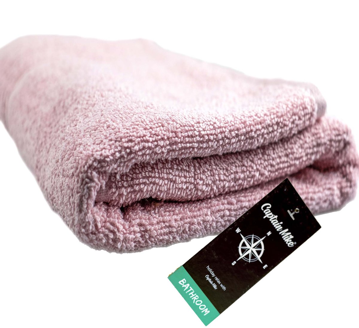 Ręcznik Kąpielowy 50 X 90 Cm Bawełna 100% Różowy Do Rąk Twarzy Ciała