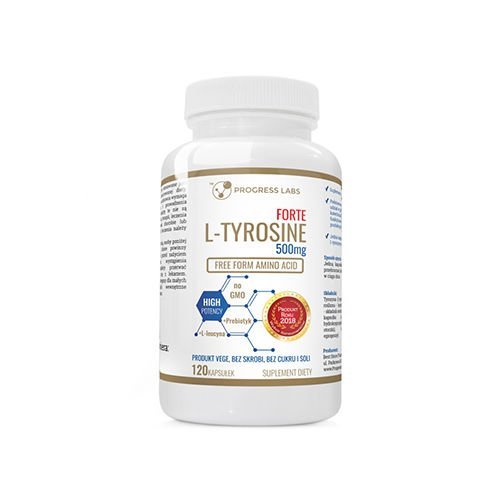 Фото - Амінокислоти Progress LABS L-Tyrosine Forte 500mg - 120caps 