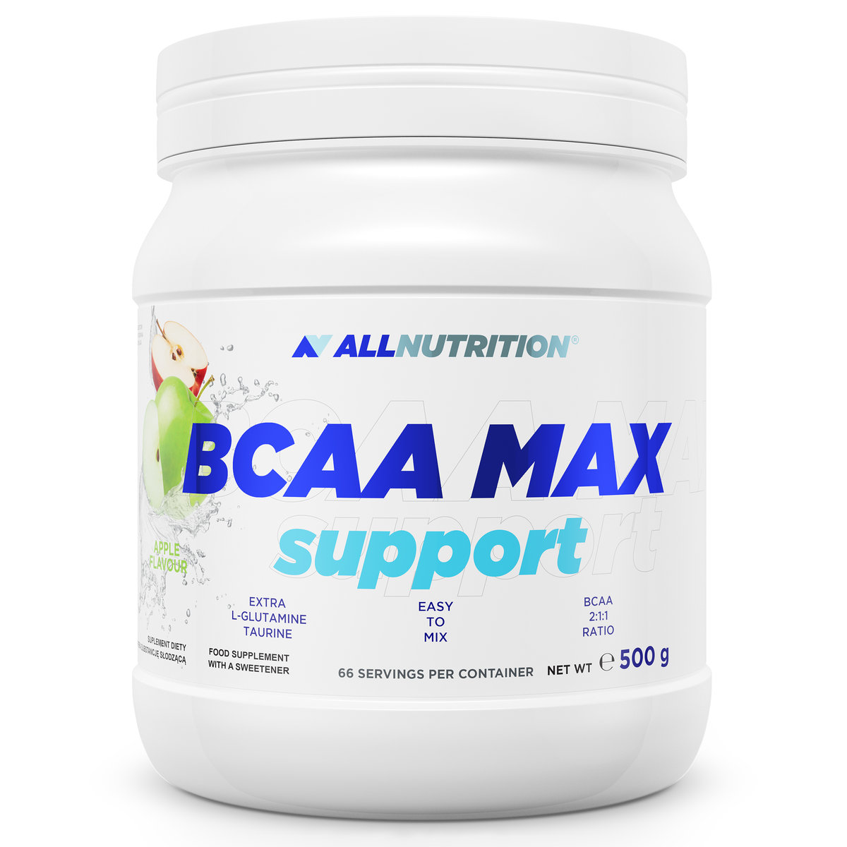 Allnutrition Bcaa Max Support - 500G JABŁKO