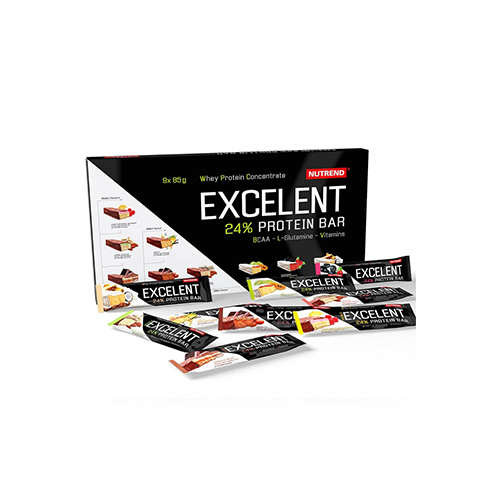 Zdjęcia - Pozostałe suplementy sportowe Nutrend Excelent 25 Protein Bar Zestaw 9x85g BATONY BIAŁKOWE 