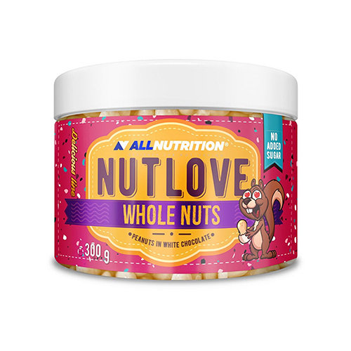 ALLNUTRITION ALLNUTRITION Nutlove Whole Nuts - Peanuts in White Chocolate - 300g Peanuts in White Chocolate