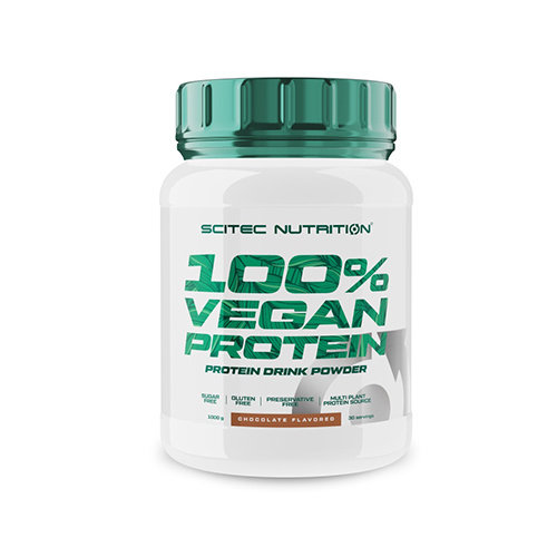 Scitec 100% Vegan Protein [ 1000g ] Białko Wegańskie - Wegeteriańskie - Vegan - Roślinne Vanilla