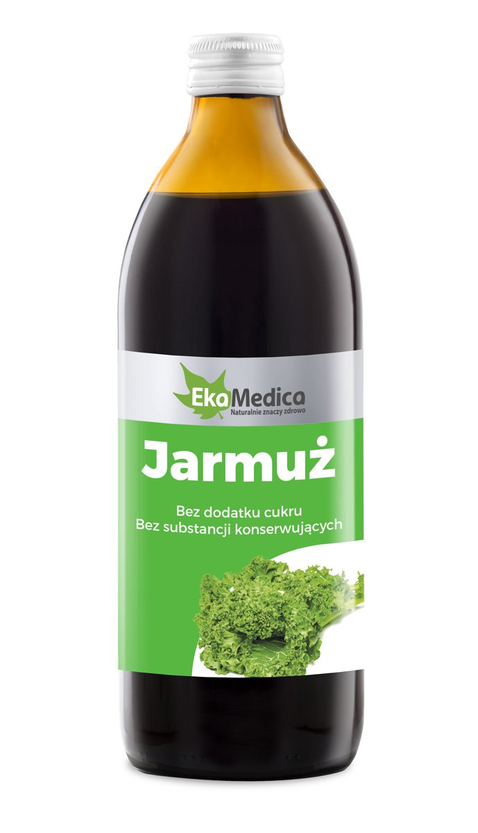 EKAMEDICA EKA MEDICA JARMUŻ sok 100 % 500 ml Wysyłka kurierem tylko 10,99 zł