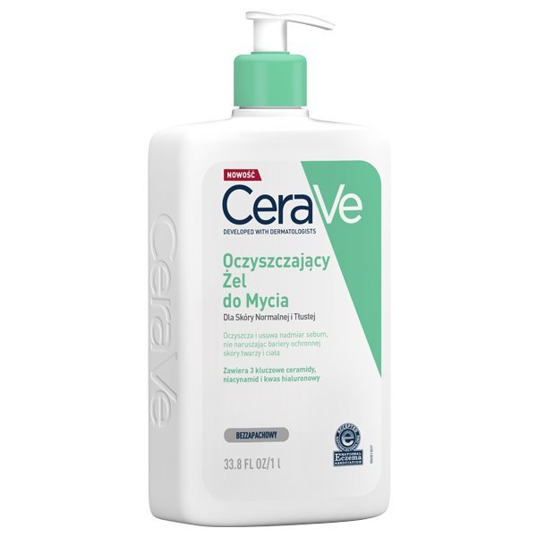 CeraVe CeraVe Cleansers pieniący się żel oczyszczający do skóry normalnej i mieszanej 1000 ml