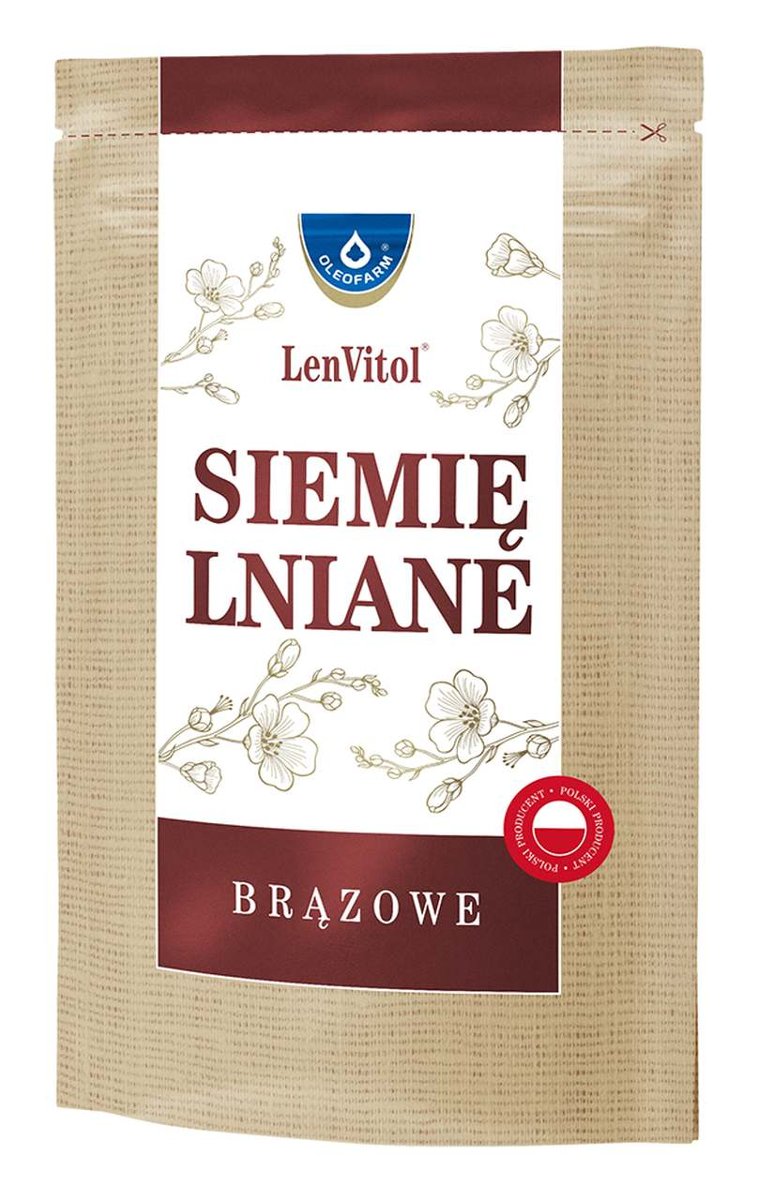 Oleofarm SIEMIĘ LNIANE BRĄZOWE 450G 5904960010664