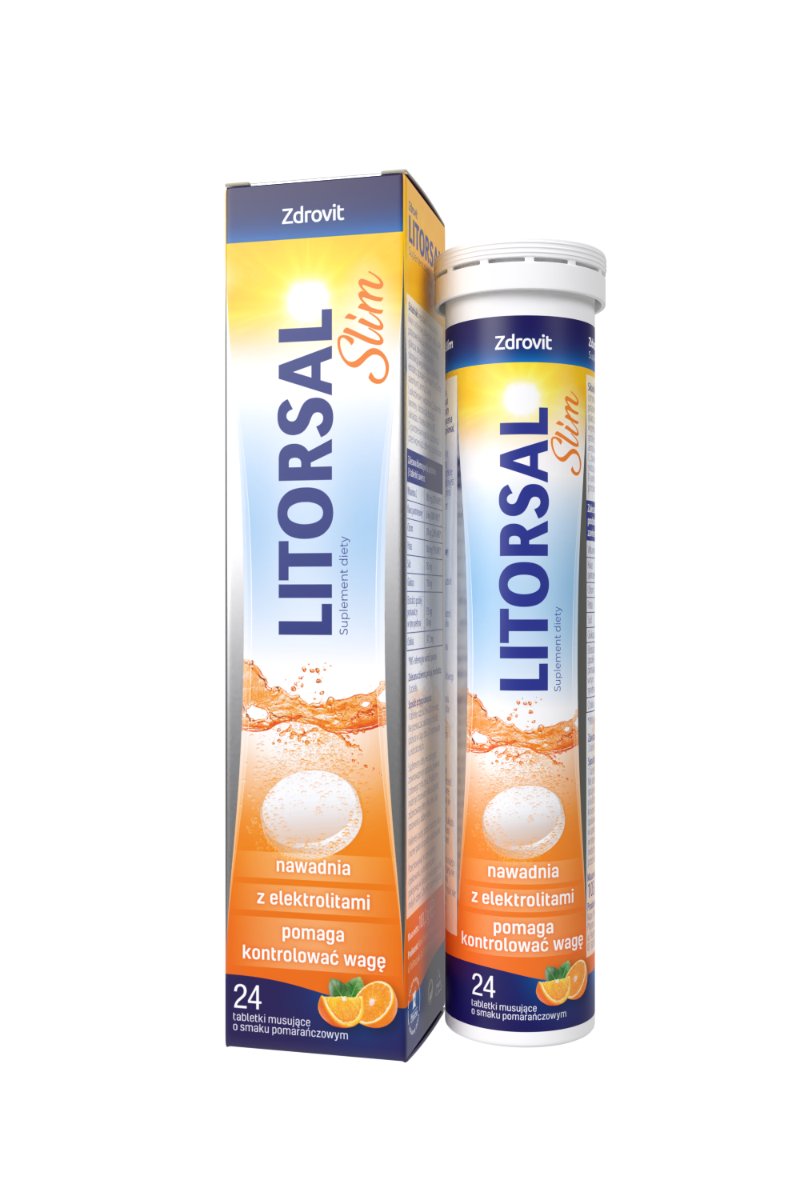 Natur Produkt Litorsal Slim smak pomarańczowy 24 tabletek musujących 3753141