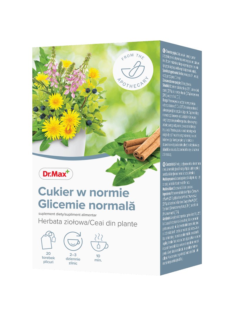 Dr.Max Pharma s.r.o.Na Florenci 2116/15, Nove Mest Dr.Max Pharma s.r.o.Na Florenci 2116/15 Nove Mest Cukier W Normie Dr.Max herbata ziołowa 20 saszetek |  od 229zł! Dr.Max Ph