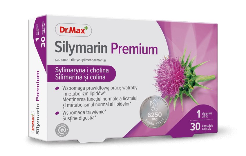 Silymarin Premium Dr.Max, suplement diety, 30 kapsułek