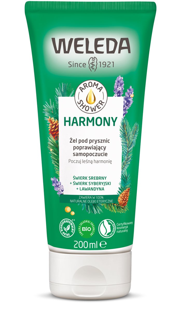 Weleda Aroma Shower Harmony żel pod prysznic 200 ml dla kobiet