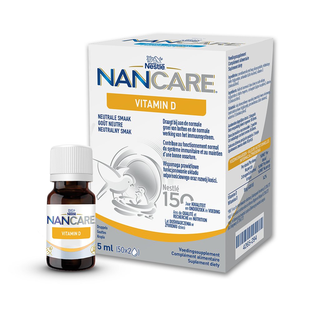 NESTLE NAN CARE Witamina D suplement diety dla niemowląt i dzieci 5 ml 3752321