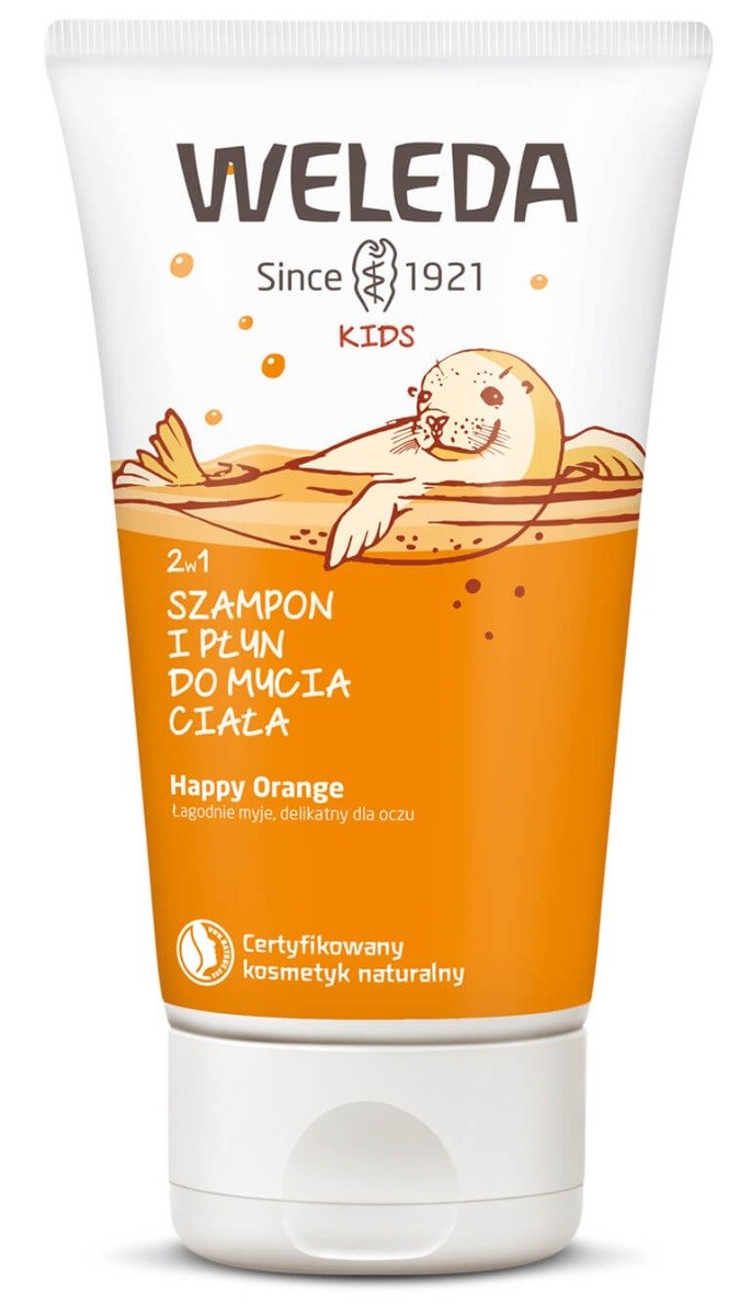 Weleda Kids Happy Orange krem pod prysznic i szampon dla dzieci 2 w 1 150 ml