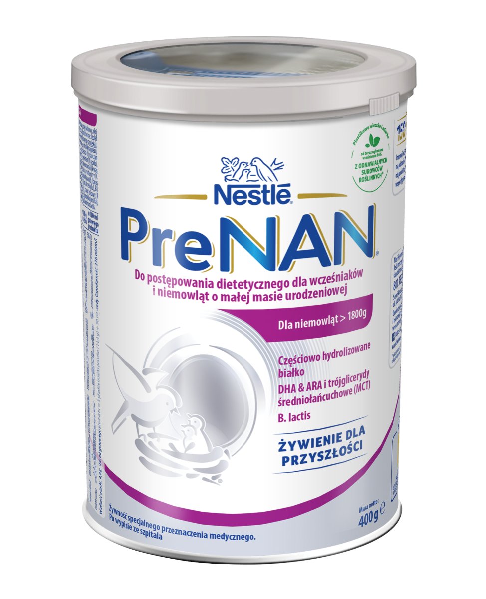 Nestle PreNAN preparat dla wcześniaków i niemowląt o małej masie urodzeniowej 400 g