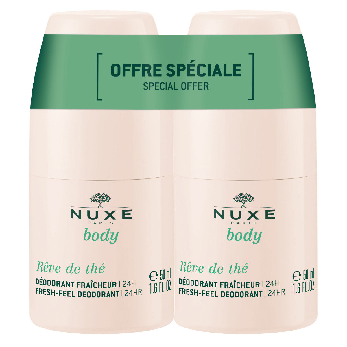 Nuxe POLSKA SP Z O.O Body Reve de The Dezodorant 24-godzinna świeżość 2 x 50 ml