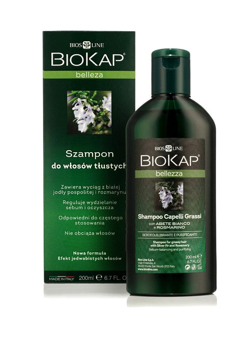 Biokap Bellezza szampon do włosów tłustych 200ml