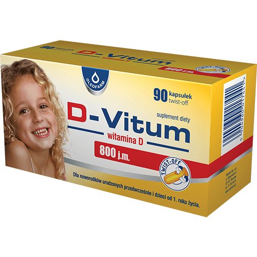 D-Vitum witamina D dla niemowląt 800 j.m. x 90 kaps