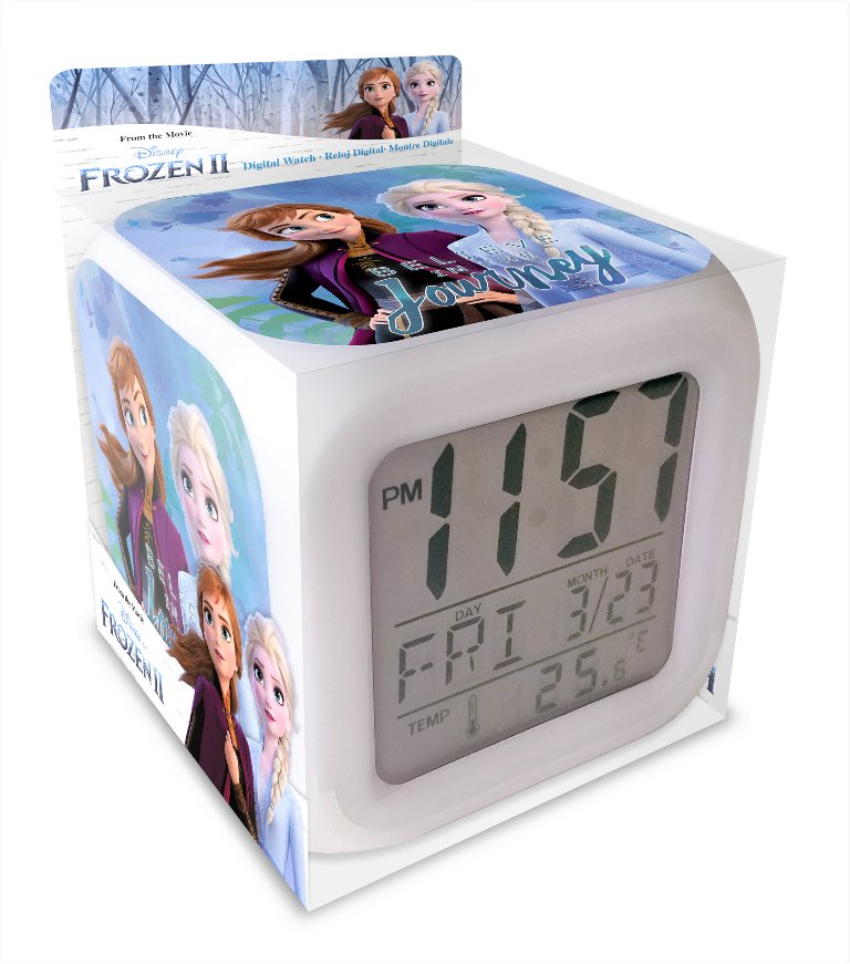 Zegarek elektroniczny budzik Kraina Lodu