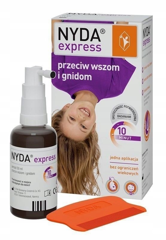 Zdjęcia - Stylizacja włosów Nyda Express, aerozol przeciw wszom i gnidom, 50 ml