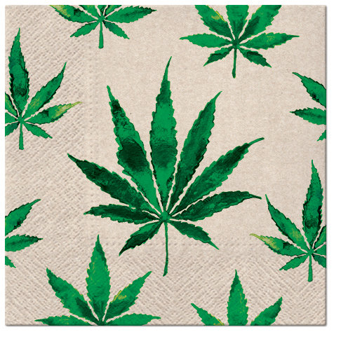 Serwetki We Care Marihuana 33x33cm 20szt - PAW