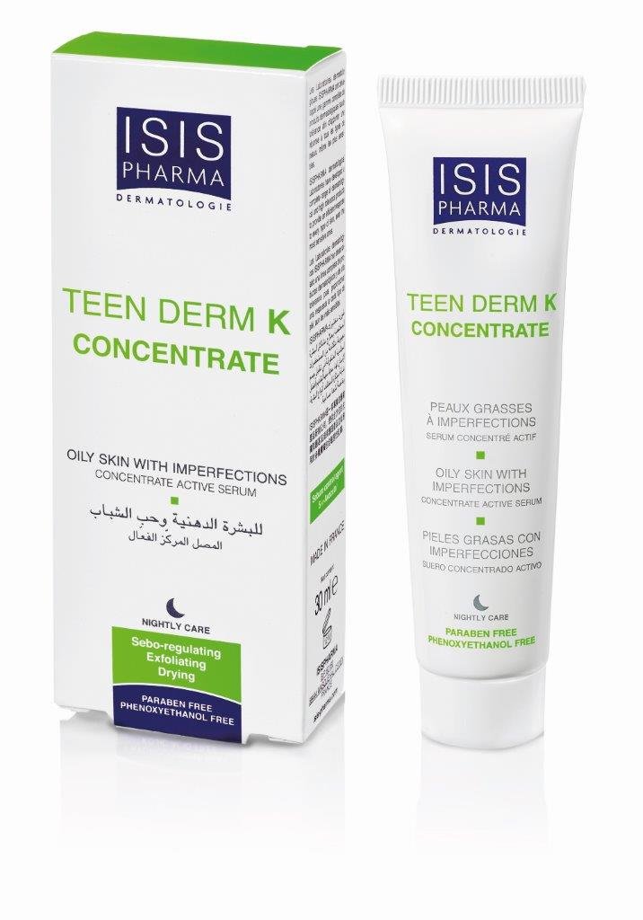ISIS COSMETI Isispharma teen derm K serum keratoregulujące dla skóry tłustej trądzikowej 30 ml