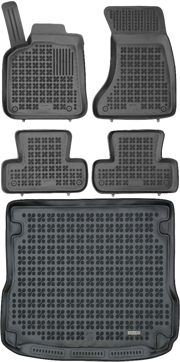 Audi Q5 I SUV od 2008-2017r. Bagażnik REZAW 232021 + Dywaniki REZAW 200306