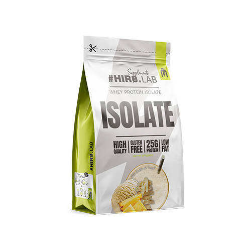 Whey HIRO.LAB Protein Isolate [ 700g ] - HIRO.LAB - Izolat Białka Serwatki Iso Białko Premium Serwatka WPI Odżywka białkowa Caramel Ice Cream