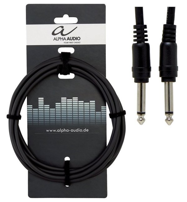 Kabel ALPHA AUDIO Jack-Jack 6,3mm Mono 0,3m szt