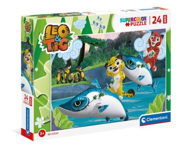 Clementoni Puzzle 24 elementy Maxi Leo i Tig 5_781879