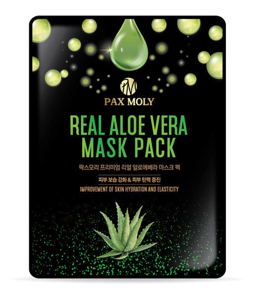 PAX MOLY PAX MOLY Real Aloe Vera Mask Pack Nawilżająco-łagodząca maska w płachcie 25ml 61202-uniw